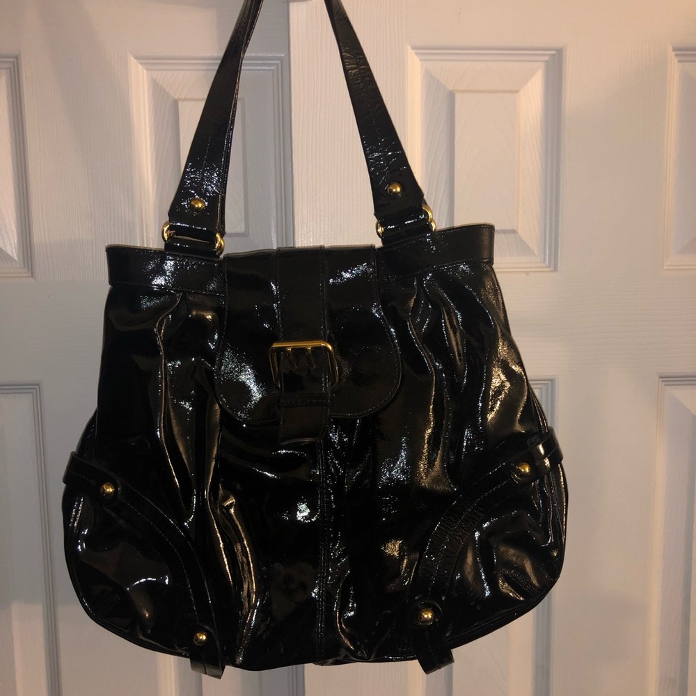 Dooney &Bourke Black Patent Satchel Bag